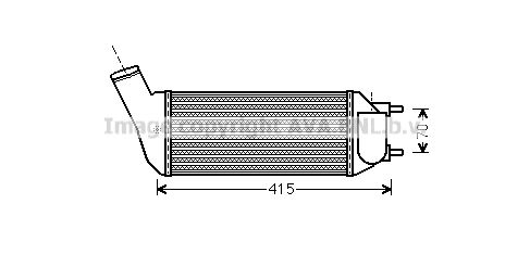 AVA QUALITY COOLING Kompressoriõhu radiaator PE4341